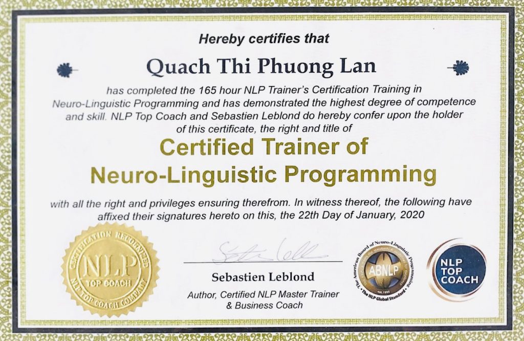 20.9.2023 NLP Trainer Lan Quách
